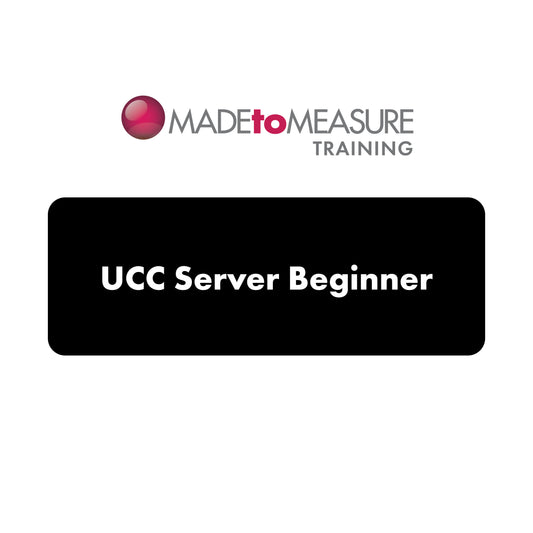 UCC Server Beginner Software Training